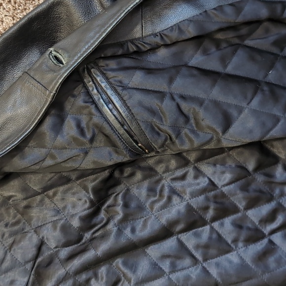 Leather Jacket The Olde Hide House Vintage Leather Jacket Men's Large - Picture 13 of 16